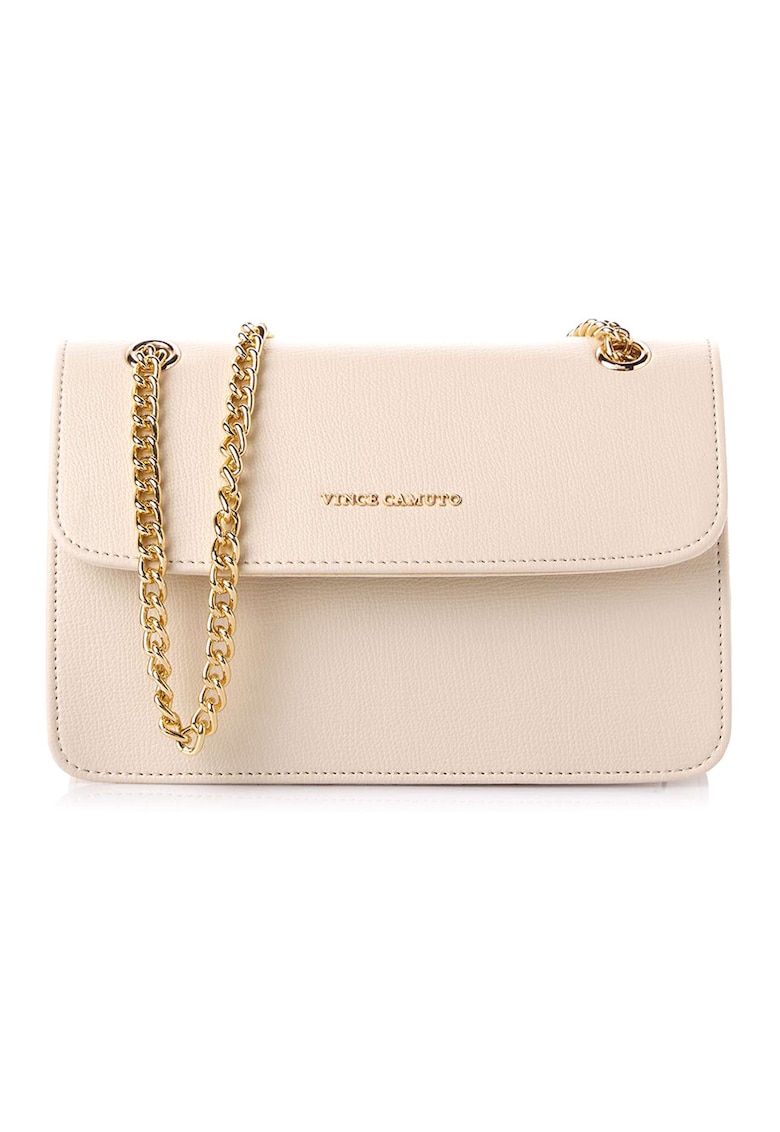 Oferte la Geanta crossbody cu lant - Crem - 25x16x9