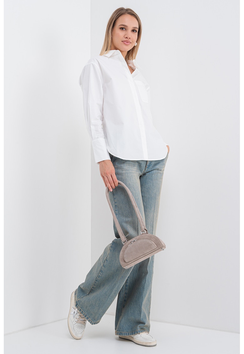 Oferte la Camasa regular fit cu imprimeu floral - Alb