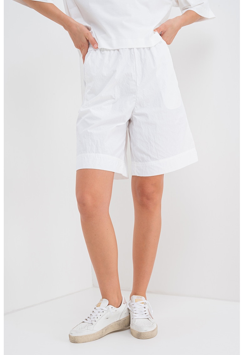 Oferte la Pantaloni scurti cu talie medie - Alb