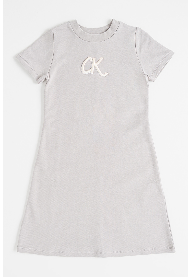 Oferte la Rochie mini cu croiala in A - Grej