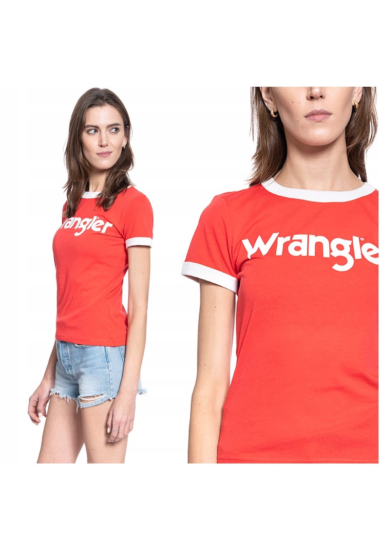 Oferte la Tricou Dama -  Ss Ringer Tee - Rosu - Compozitie Material: 100% Bumbac - Croi: Regular Fit - Inchidere: Fara - 1 Bucata - Rosu