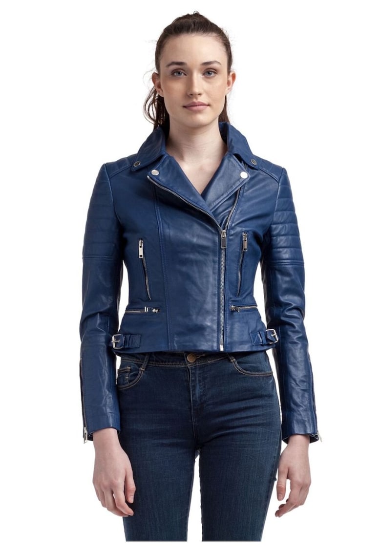 Oferte la de piele naturala - Albastru