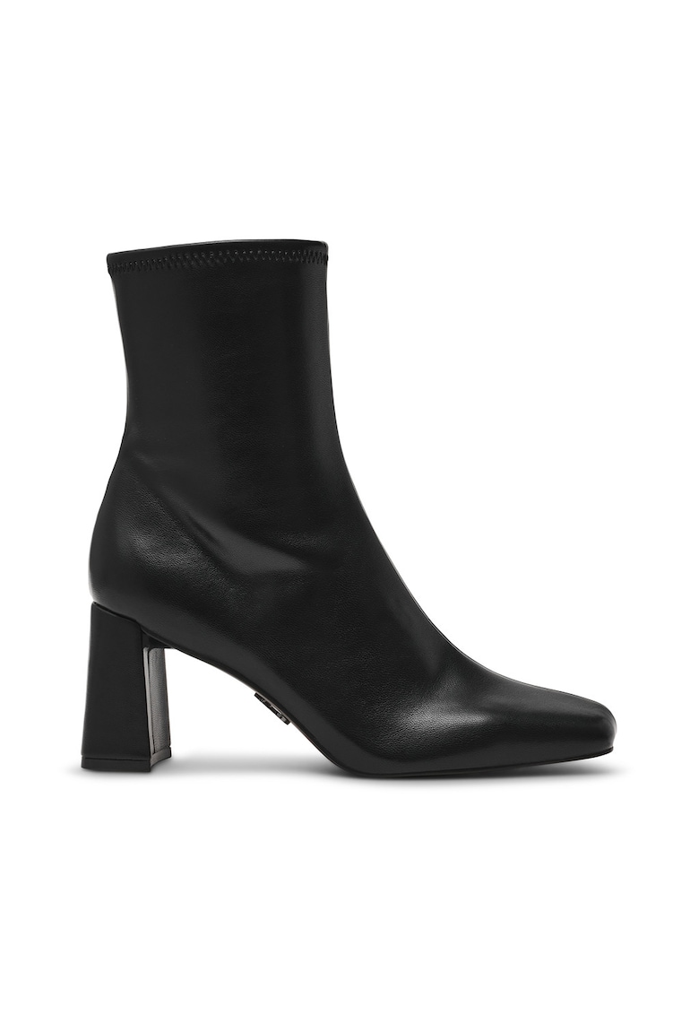 Oferte la Botine de piele ecologica cu toc masiv Odesa - Negru
