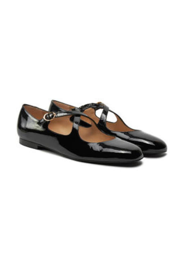 Oferte la Balerini dama -  piele lacuita - negru -