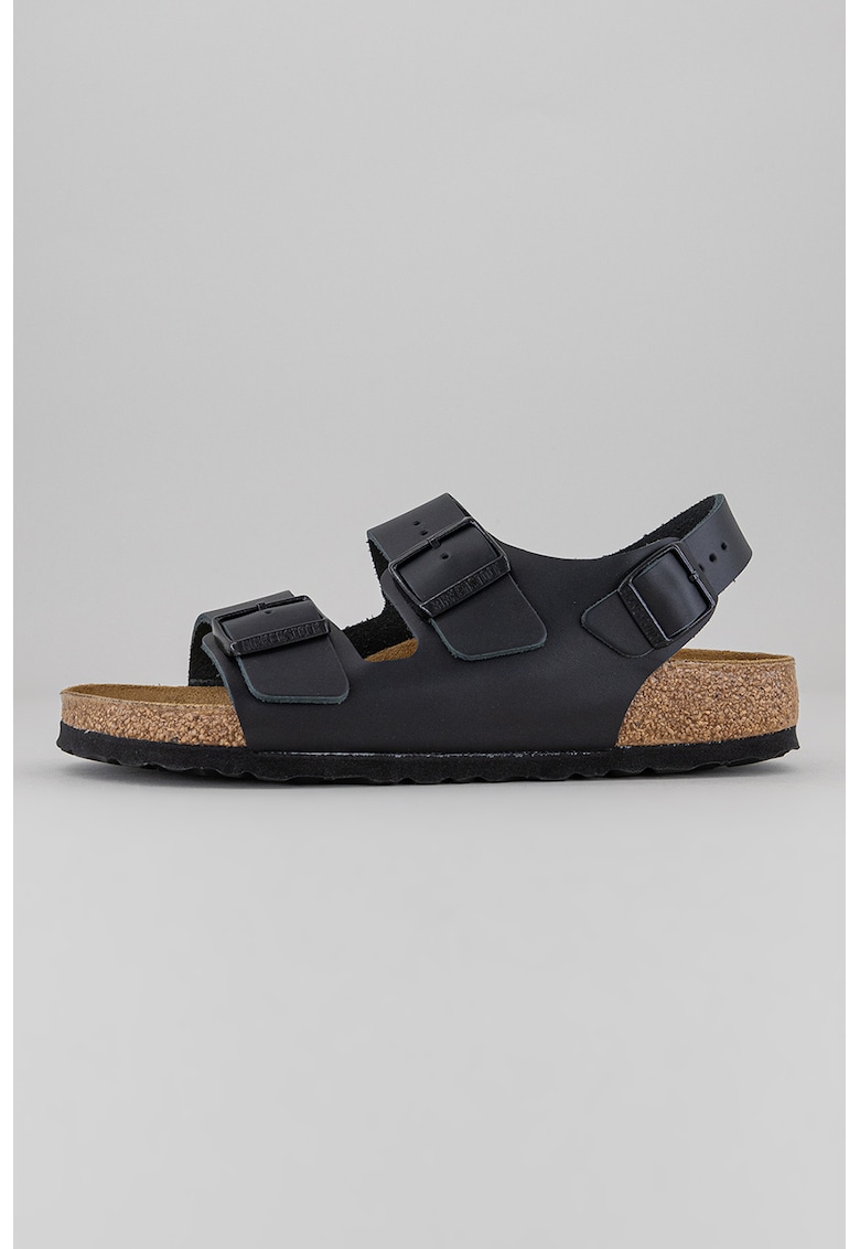 Oferte la Sandale pentru barbati -  Milano Bs - Piele - Negru - Negru