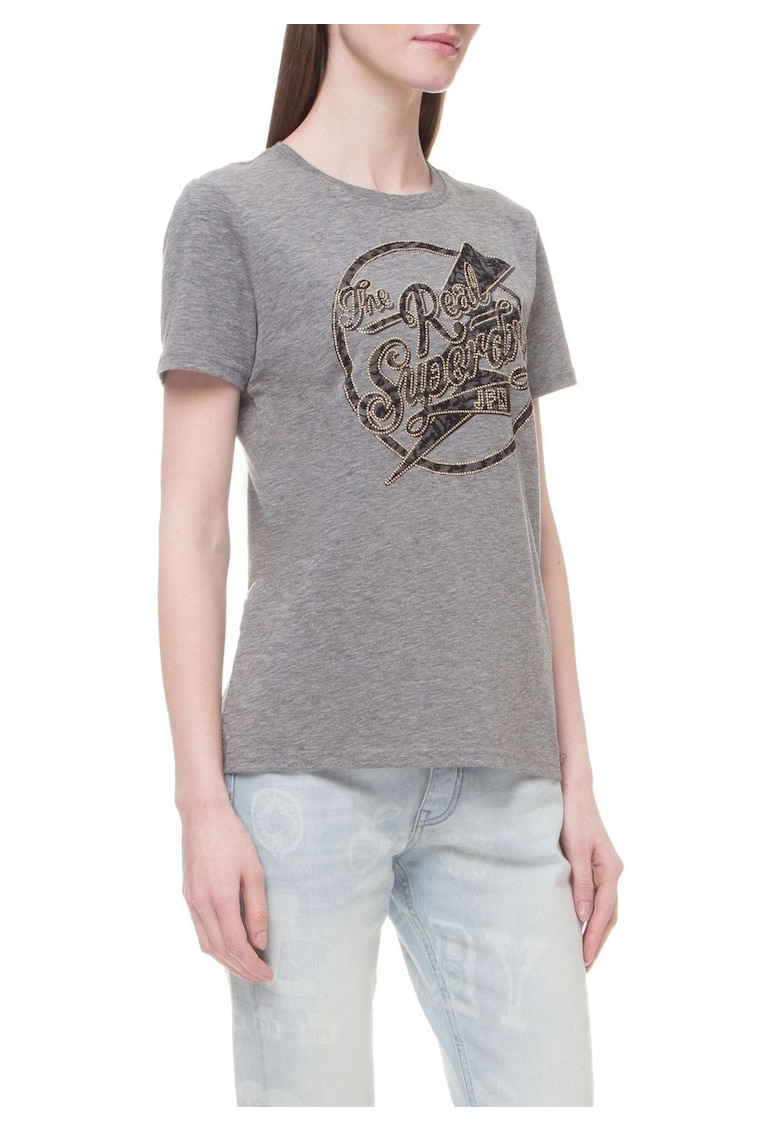 Oferte la Tricou cu imprimeu Time Real Lace Entry Classic -