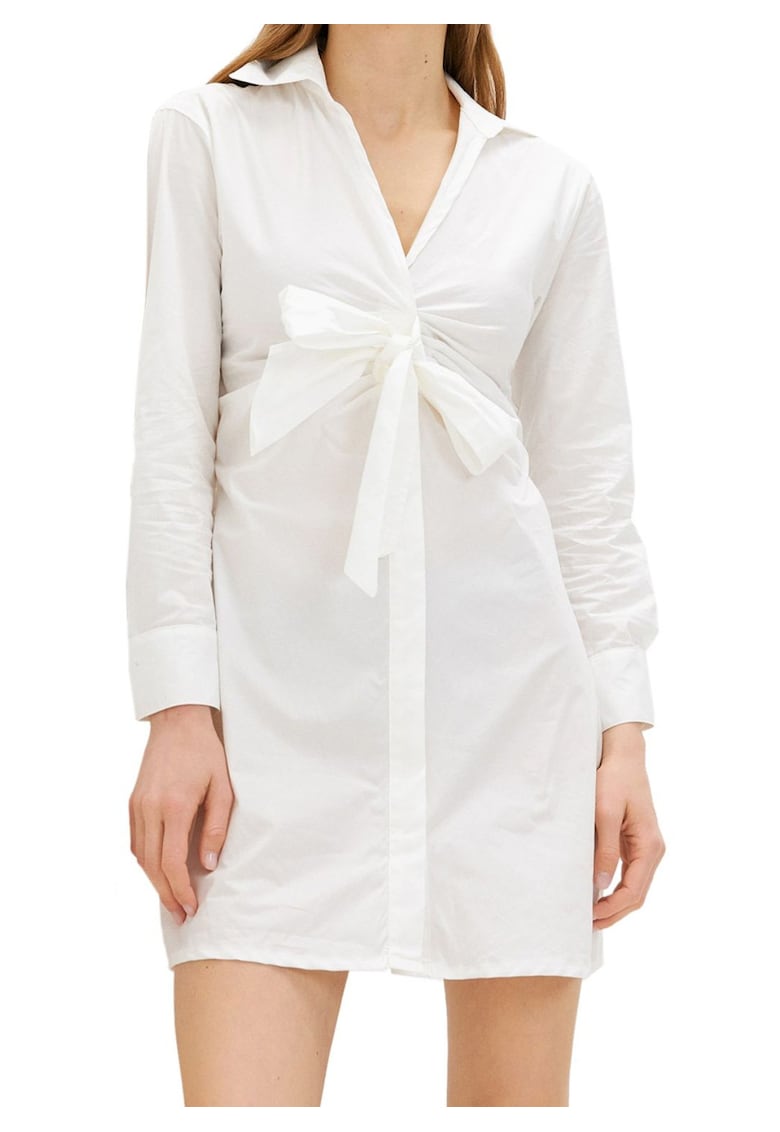 Oferte la Rochie-camasa cu detaliu cu nod Nortua