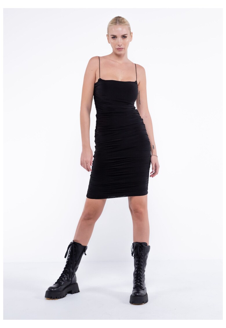 Oferte la Rochie mini mulata din lycra cu fronseuri