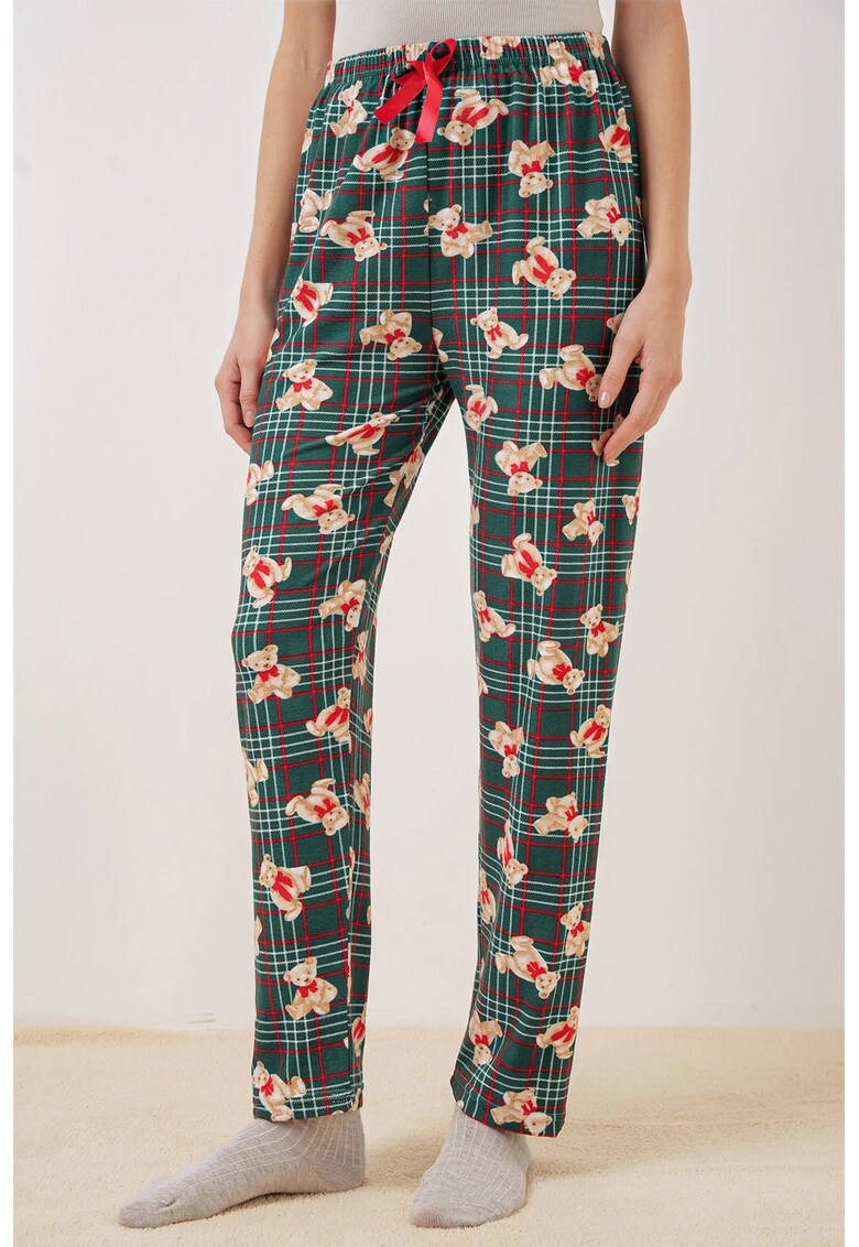 Oferte la Pantaloni de pijama BigDart - Verde Smarald