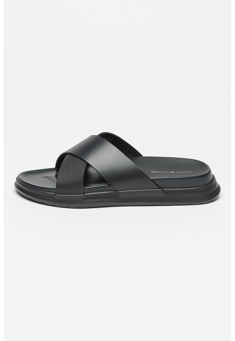 Oferte la Papuci din piele Density - Negru