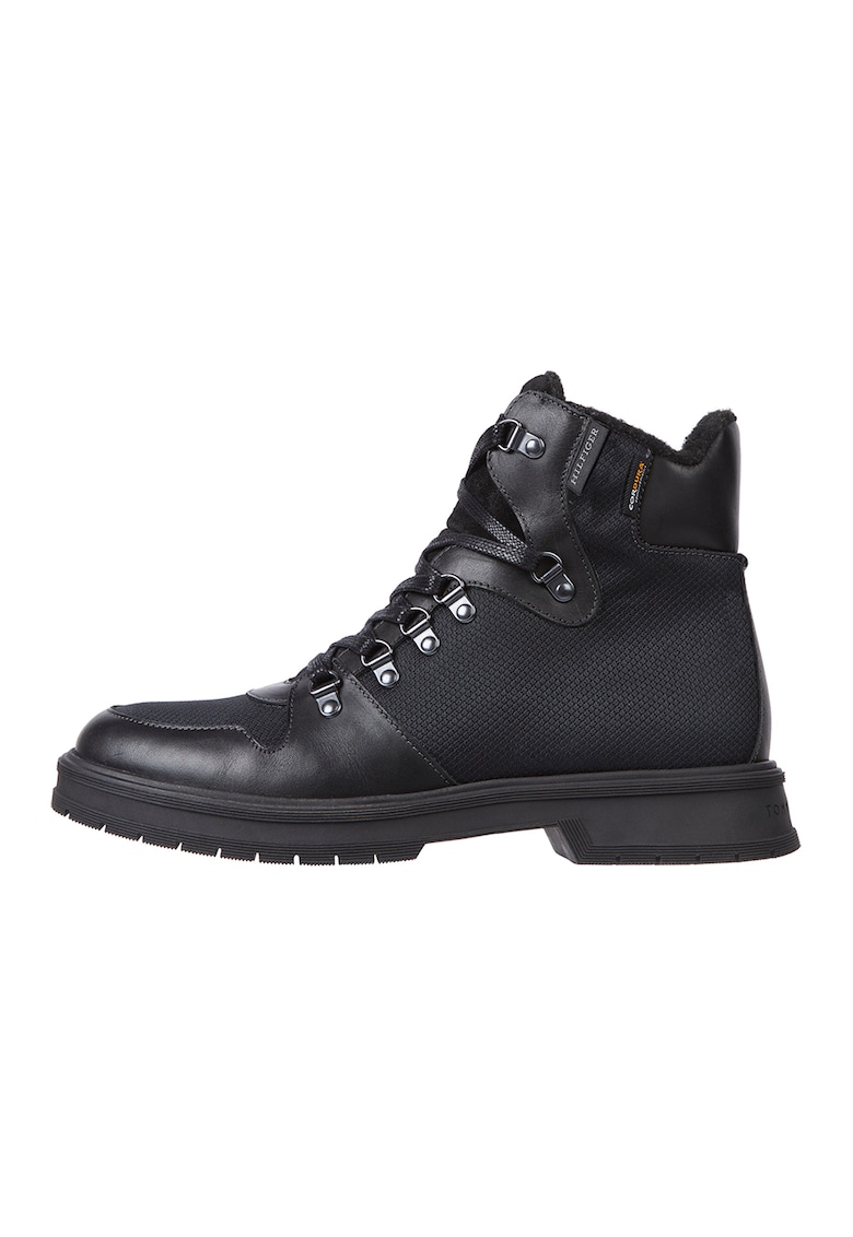 Oferte la Ghete cu insertii de piele - Negru