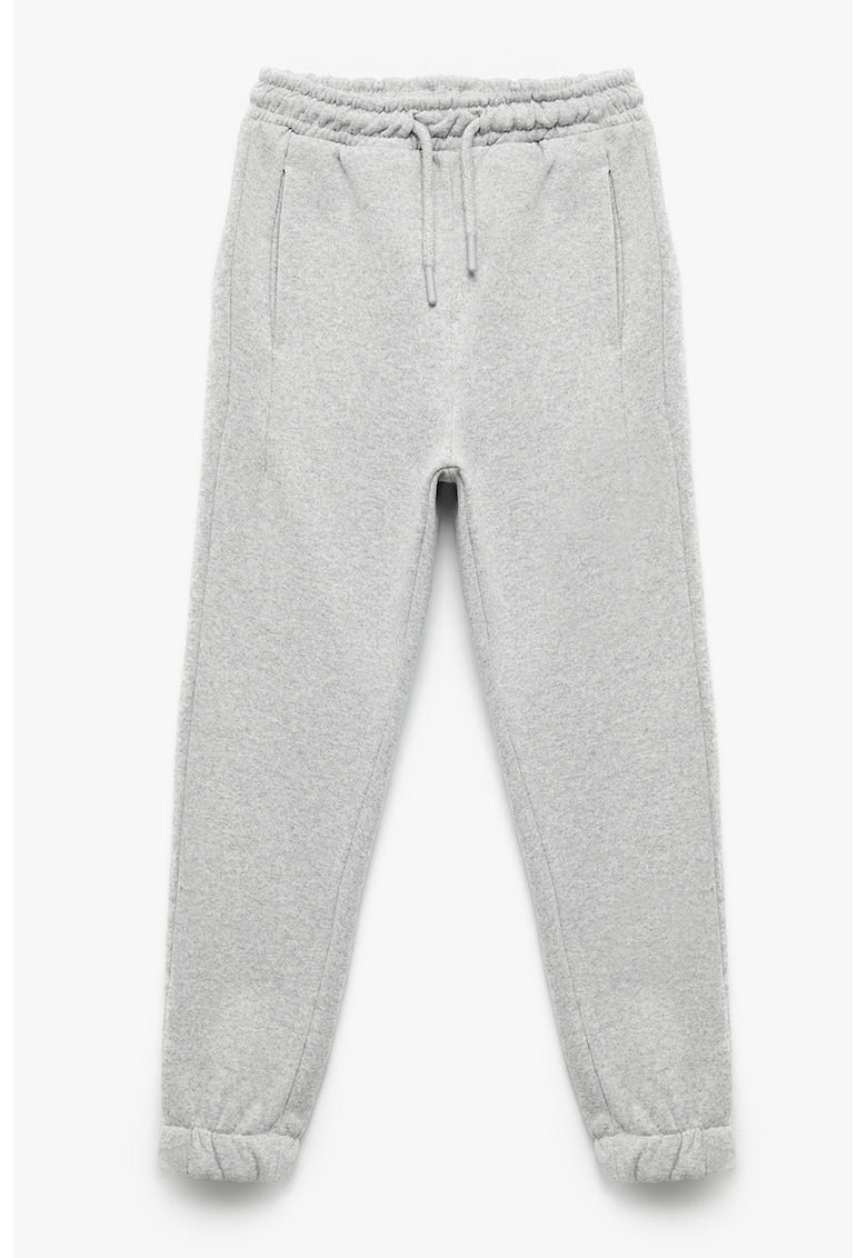 Oferte la Pantaloni de trening cu snur elastic - Gri deschis melange