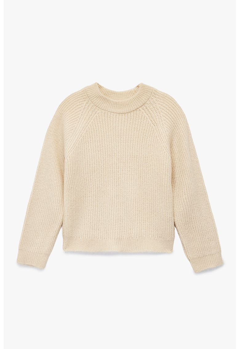 Oferte la Pulover tricotat cu maneci raglan - Bej