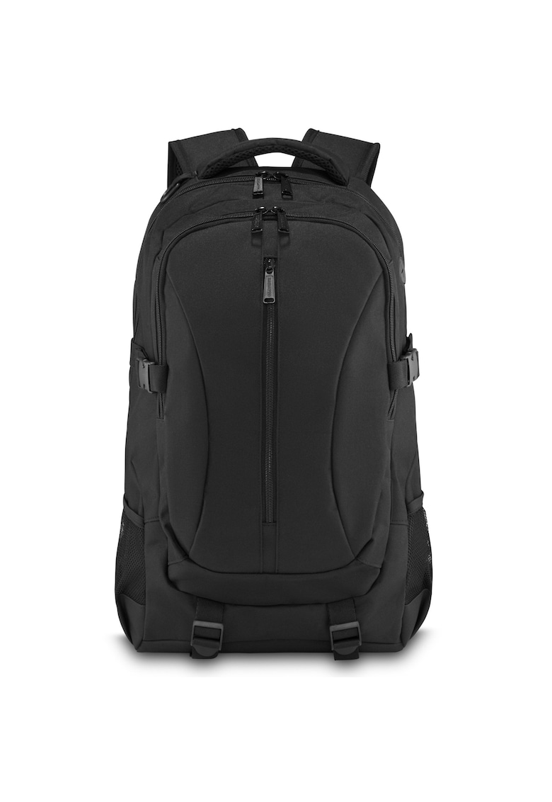 Oferte la Rucsac scolar -  Harvard - Negru - 47x30x20 cm - 6 buzunare - Compartiment laptop dimesiune pana la 17” - Impermeabil - Bretelele reglabile si cu burete moale si respirabil - Curele de compresie - ZG867