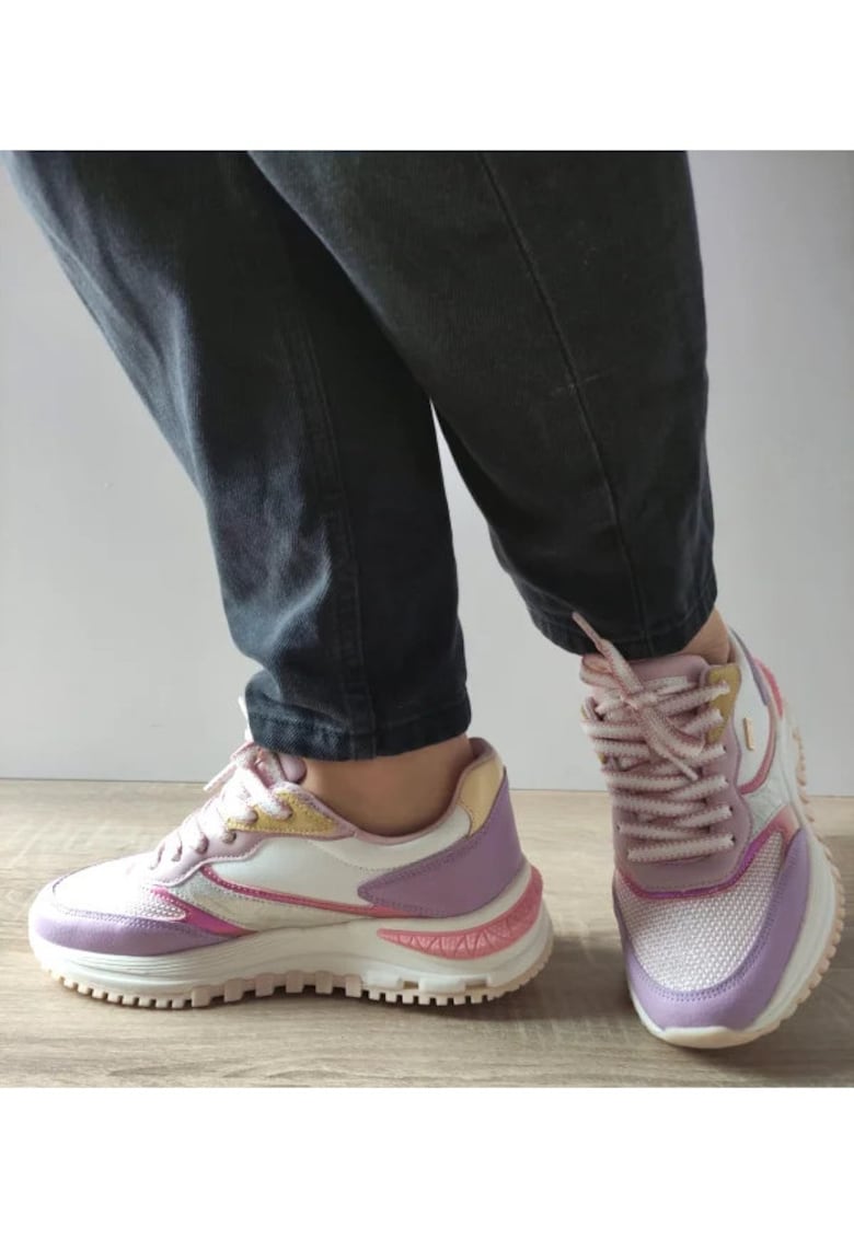 Oferte la Pantofi Casual Dama  250533-18 Mov Cu Alb - Mov - Mov