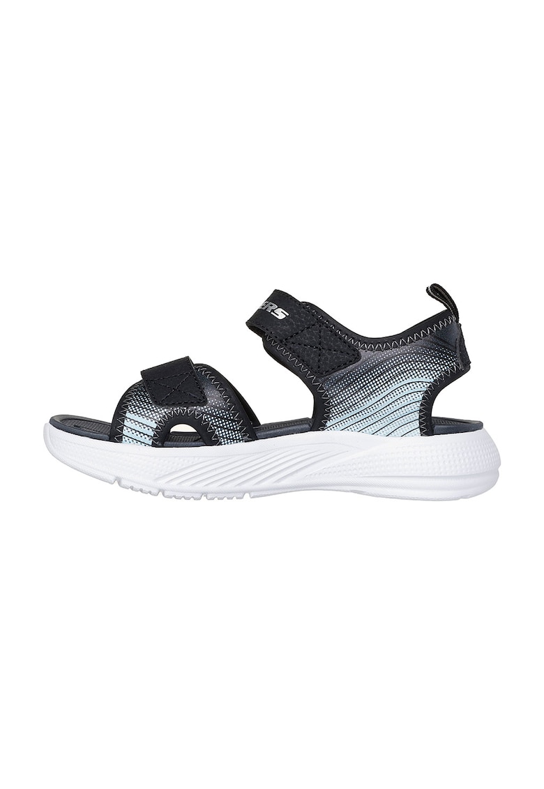 Oferte la Sandale cu velcro Microspec - Negru/Argintiu
