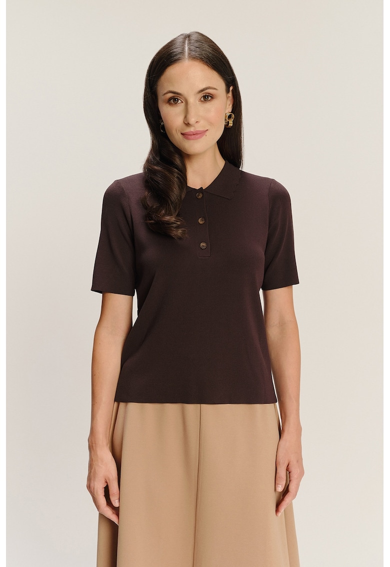 Oferte la Tricou polo uni - Maro inchis