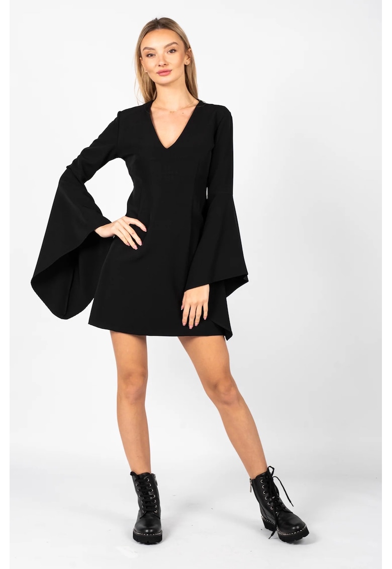 Oferte la Rochie Scurta Cu Maneci Lungi -