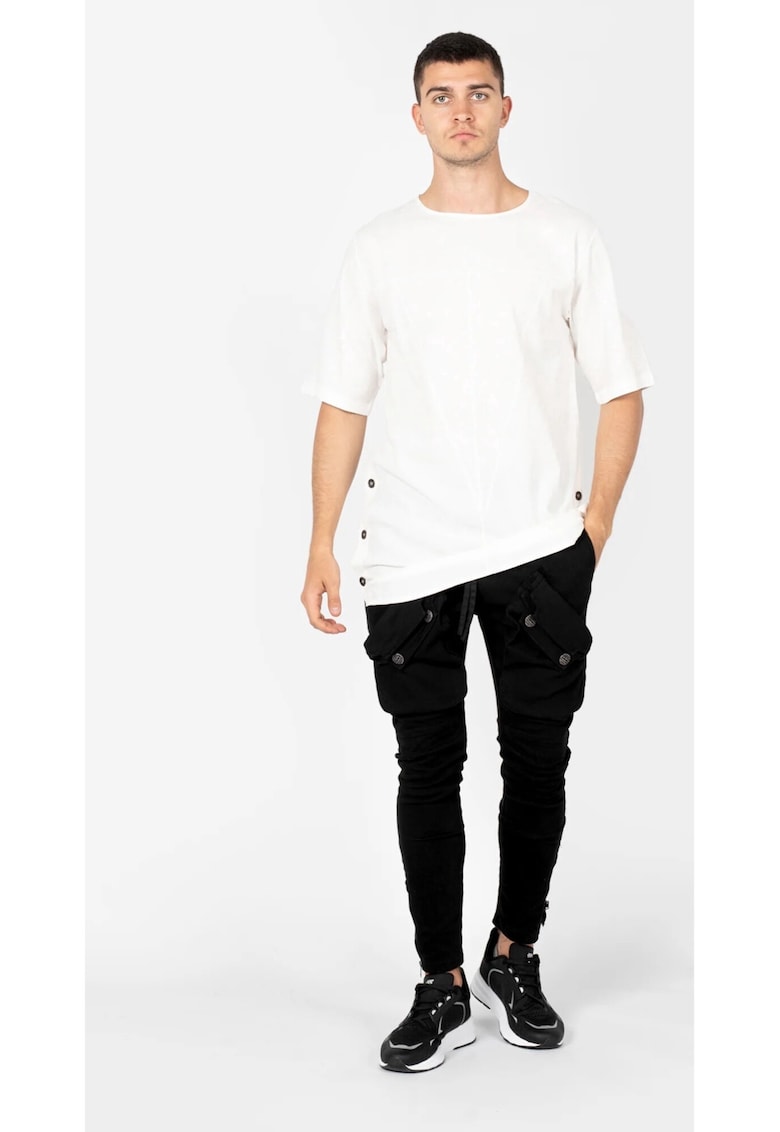 Oferte la Pantaloni conici cu buzunare aplicate -