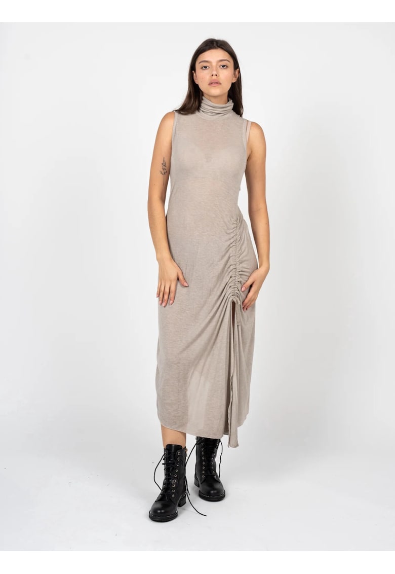 Oferte la Rochie midi cu slit lateral -