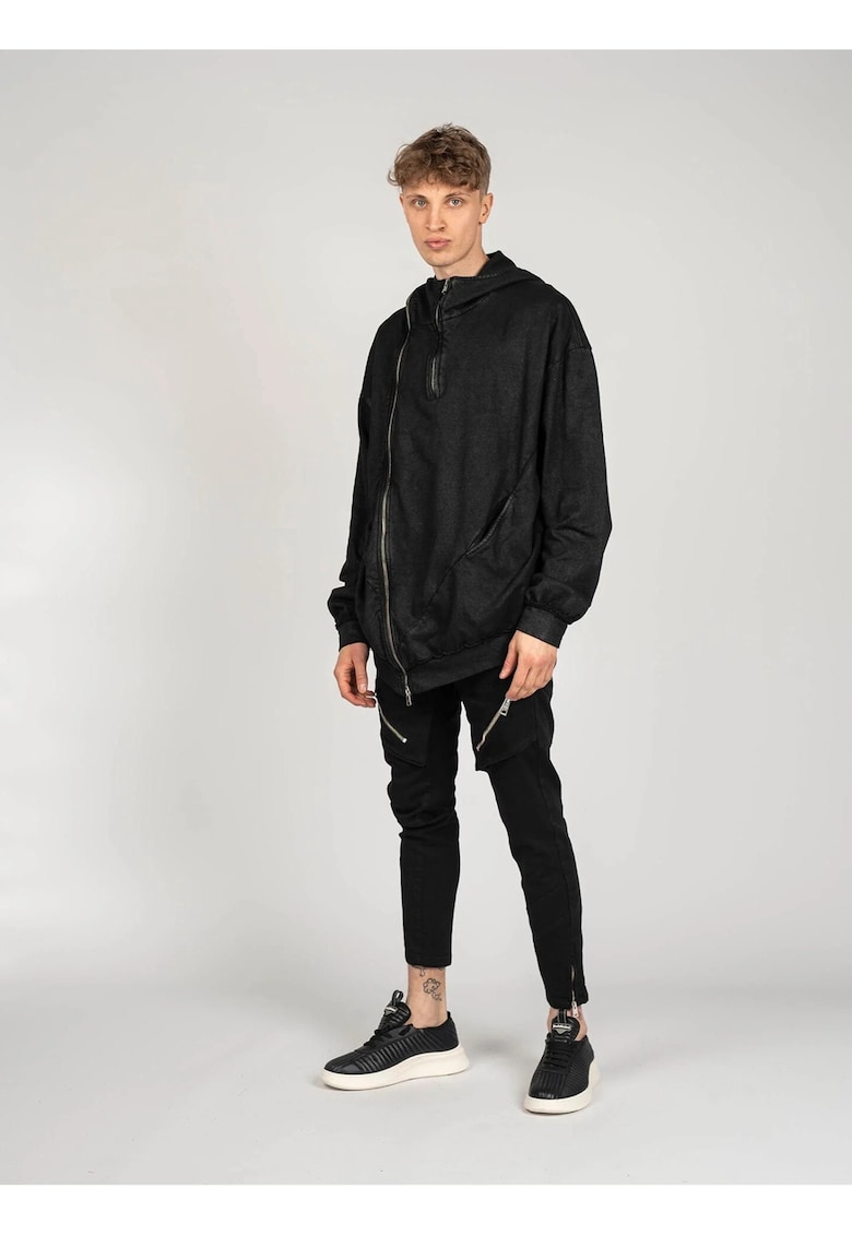 Oferte la Hanorac oversize cu croiala asimetrica Flux -
