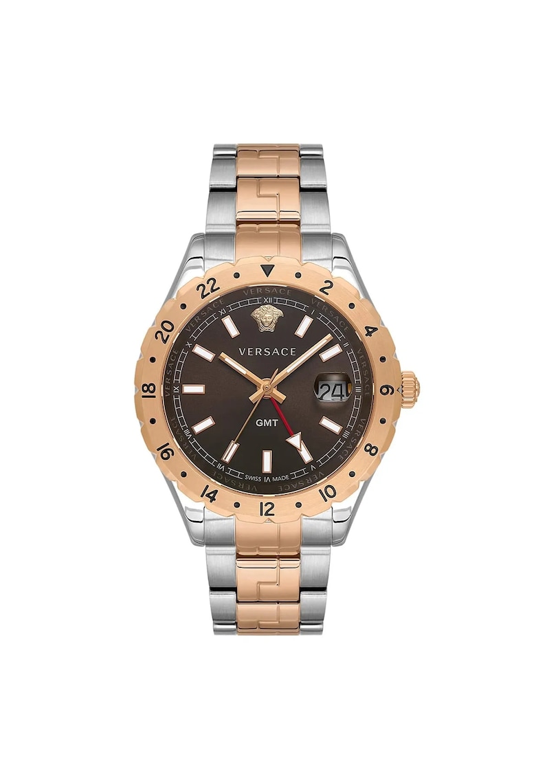 Oferte la Ceas barbatesc  model V11040015 - 42mm - curea metalizata aurie - cadran maro