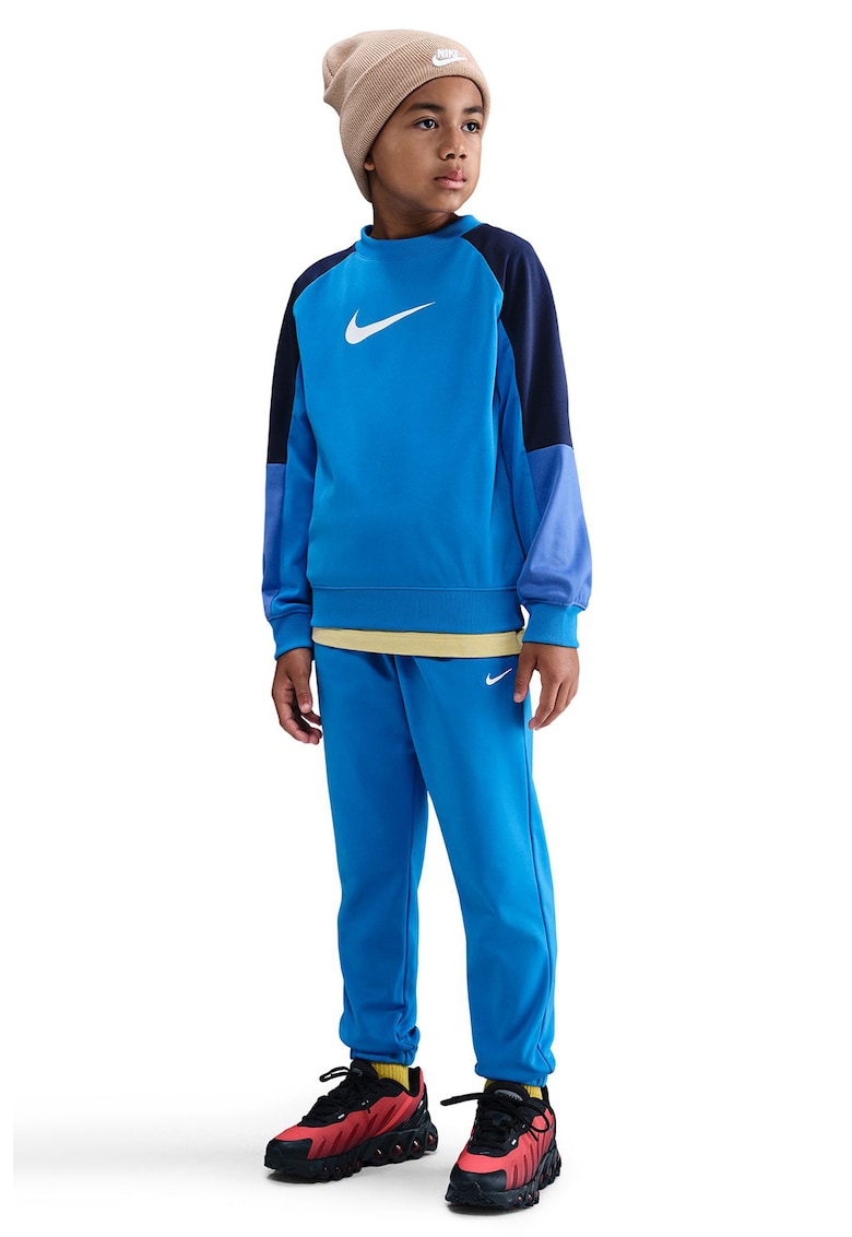 Oferte la Trening slim-fit cu logo - Alb/Albastru ultramarin/Albastru