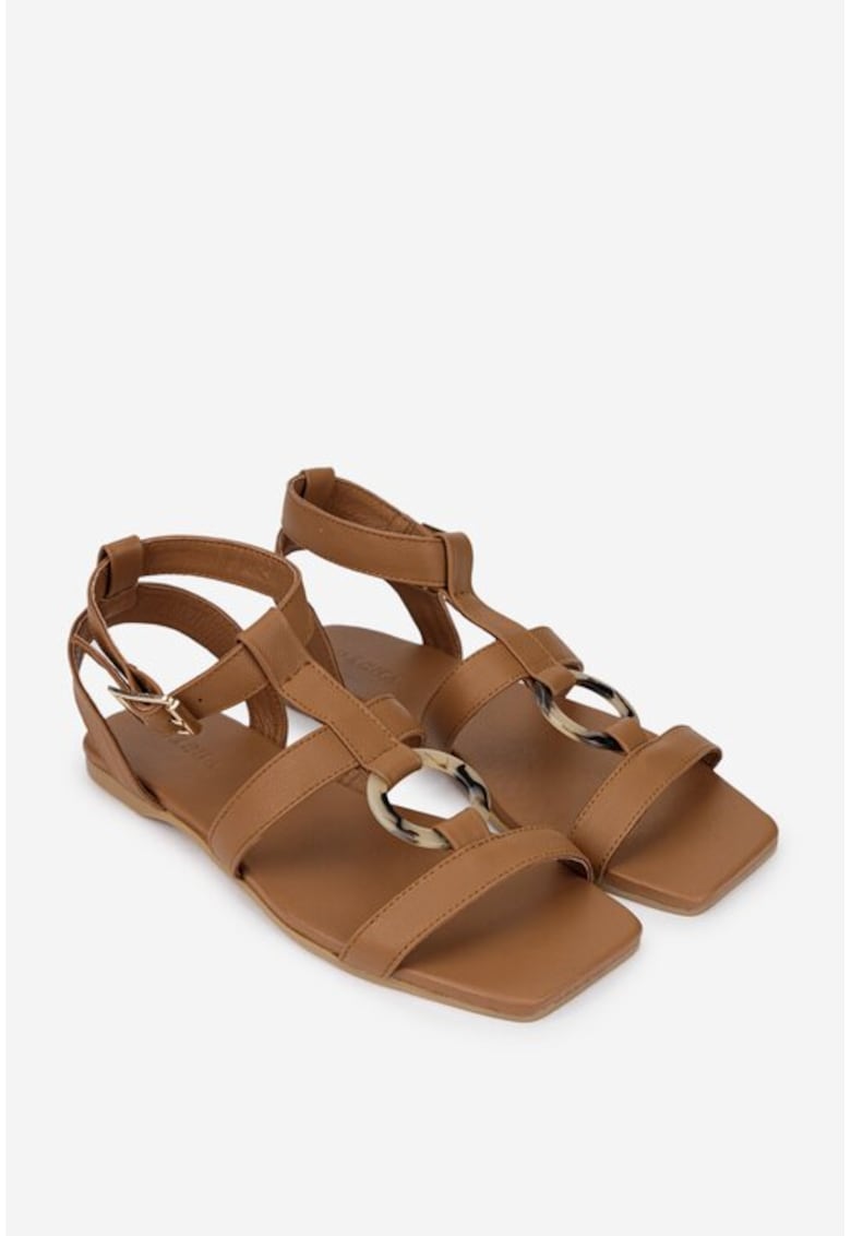 Oferte la Sandale dama piele naturala - Maro deschis