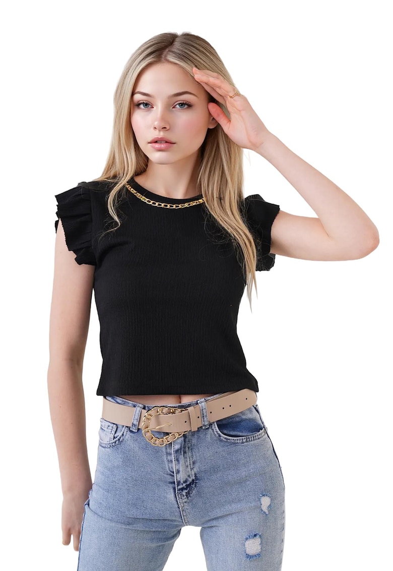 Oferte la Tricou pentru dama - HiCCUP - Poliester/Lycra - Negru