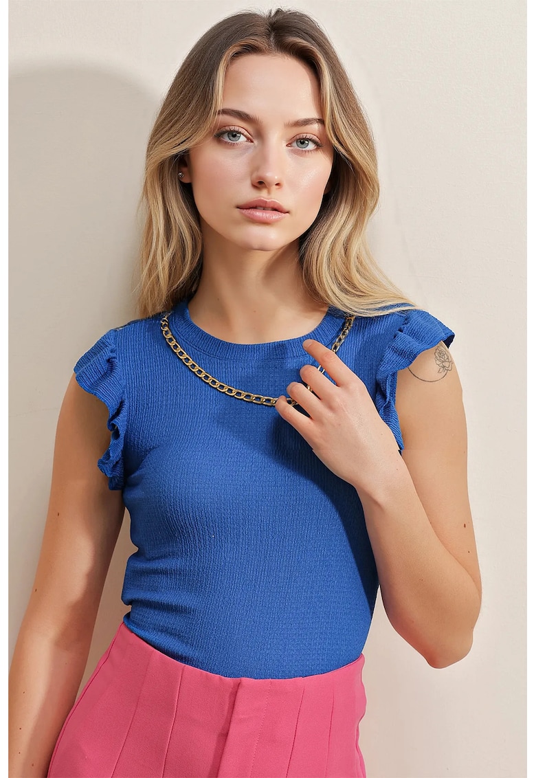 Oferte la Tricou - HiCCUP - Albastru - Poliester/Lycra
