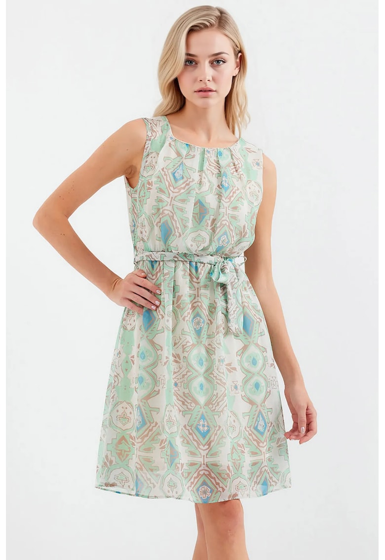 Oferte la Rochie mini dama HiCCUP - decolteu rotund - poliester - multicolor