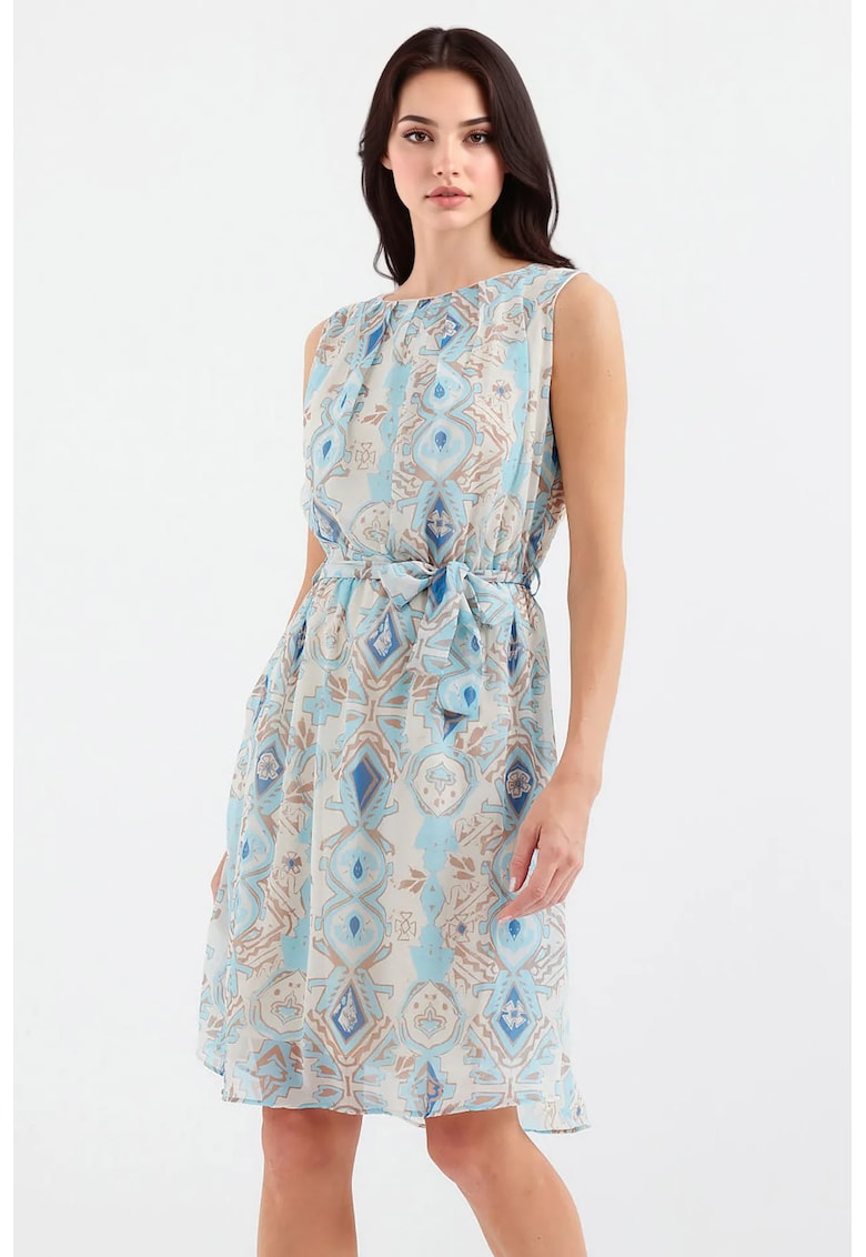Oferte la Rochie mini dama - HiCCUP - decolteu rotund - poliester - multicolor