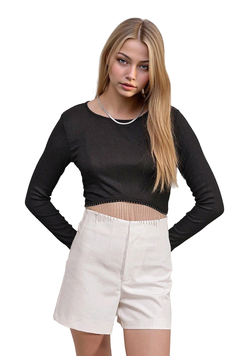 Oferte la Bluza pentru dama - HiCCUP - Negru - Poliester/Elastan