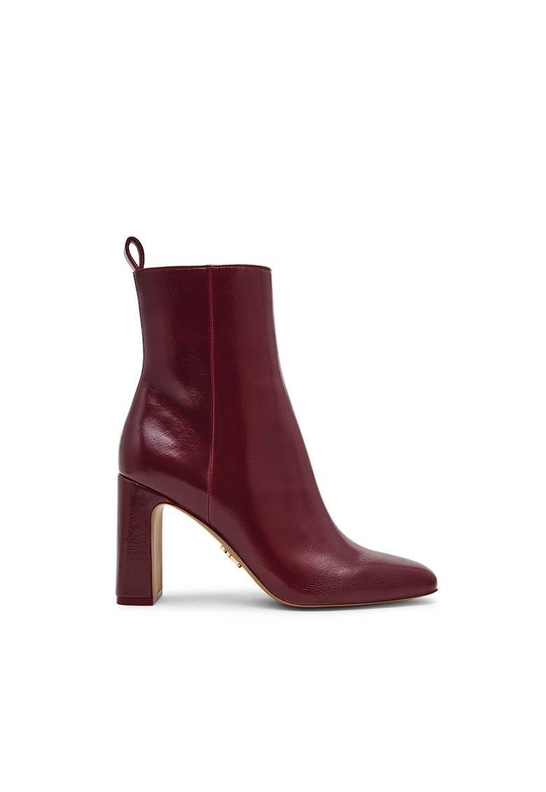 Oferte la Botine de piele ecologica Adelise - Violet pruna