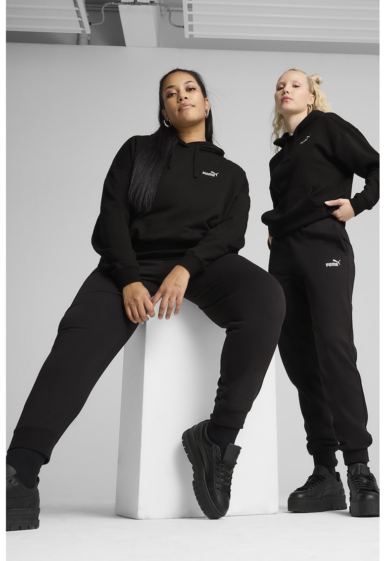 Oferte la Pantaloni de trening conici cu buzunare laterale - Negru