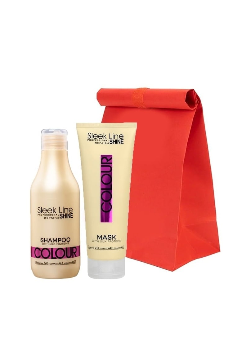 Oferte la Set  Colour – Sampon - 300 ml si masca cu proteine din matase pentru par vopsit - 250 ml