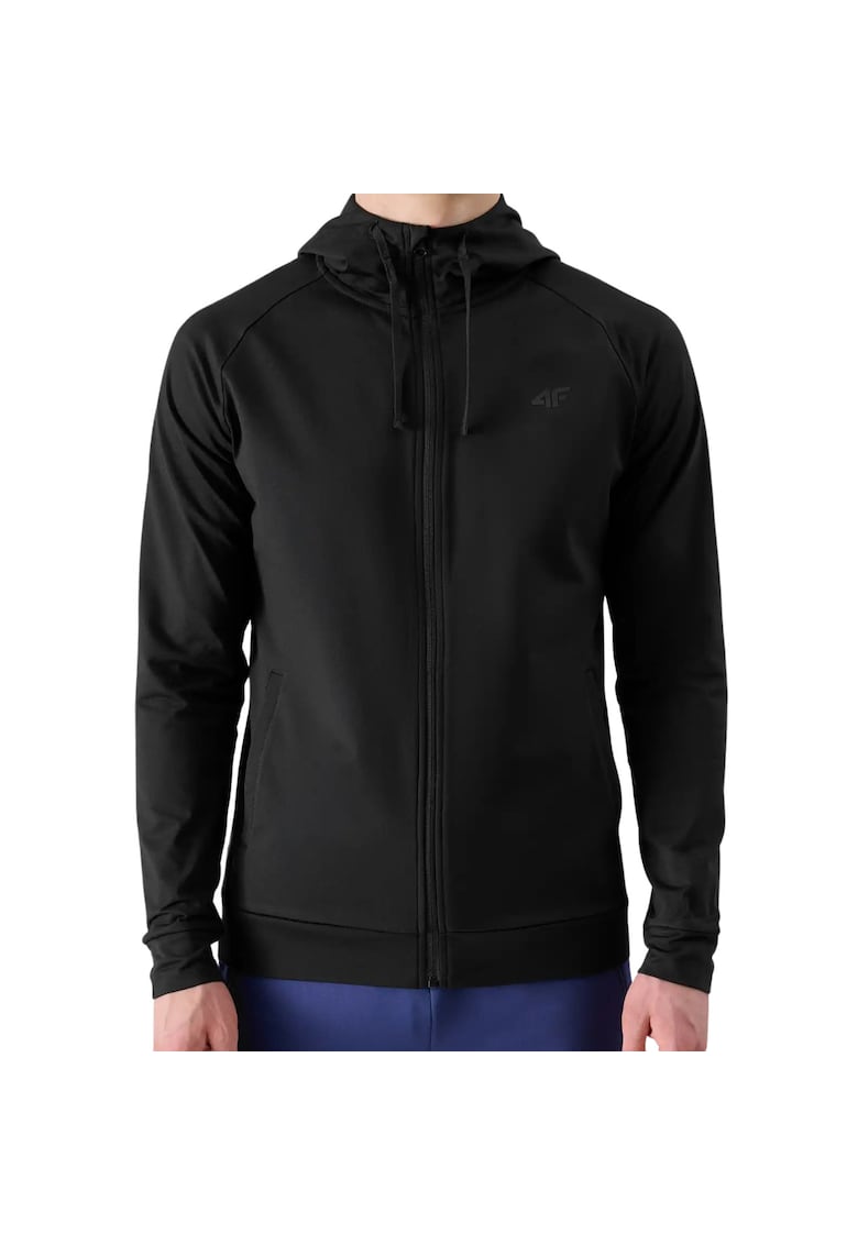 Oferte la Hanorac sport barbatesc 4F - model FNK M512 - negru intens - material elastic - poliester