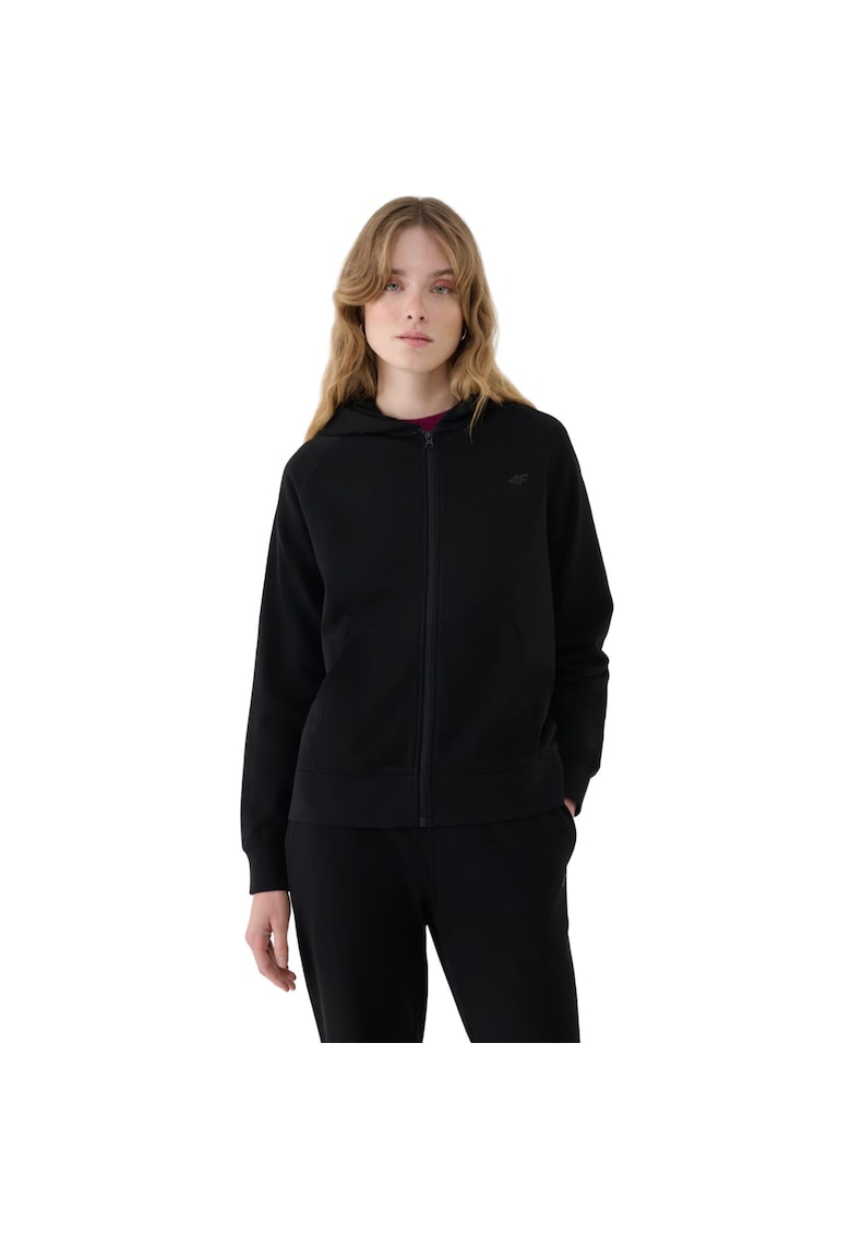 Oferte la Hanorac sport dama 4F F1763 - negru - bumbac si poliester - croiala regulata