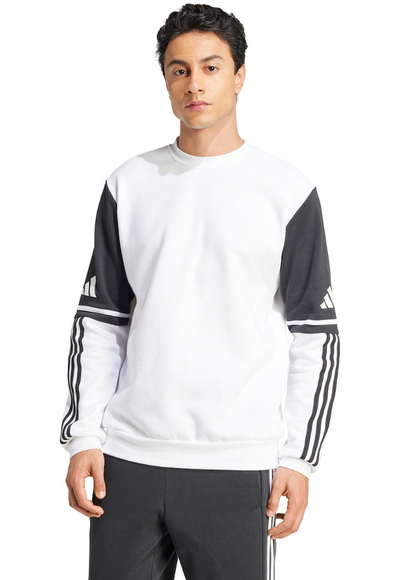 Bluza sport barbati -  Squadra 25 - alb/negru - bumbac si poliester reciclat