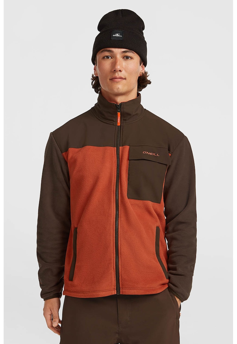 Oferte la Jacheta din fleece - pentru schi Polartec Hyper - Maro/Portocaliu stins