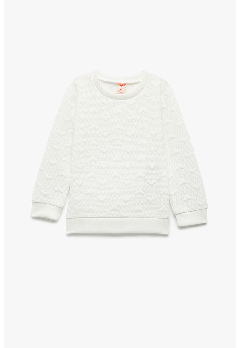Oferte la Bluza de trening cu model inima - Alb