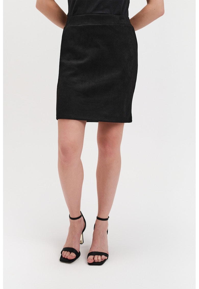 Oferte la Fusta mini catifelata - Negru