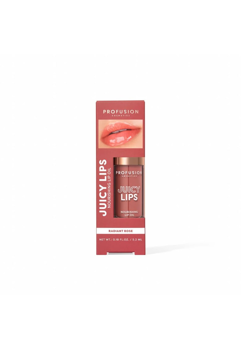 Oferte la Ulei de buze hranitor si colorat Juicy Lips Tint - nuanta Radiant Rose -  5.2 ml
