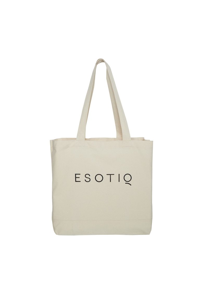 Oferte la Geanta shopper din panza - Canvas  One Size - Alb