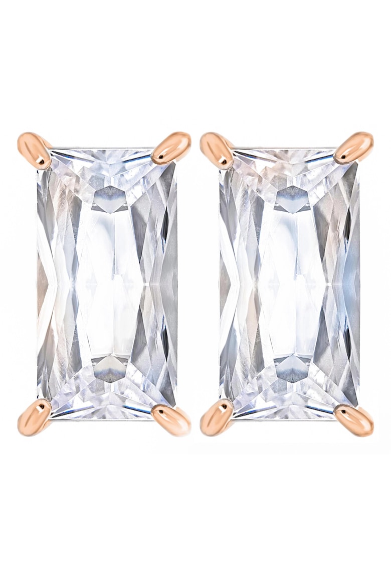 Oferte la Cercei din otel inoxidabil hipoalergenic cu piatra zirconia - placati cu aur 14k Crystal Glam