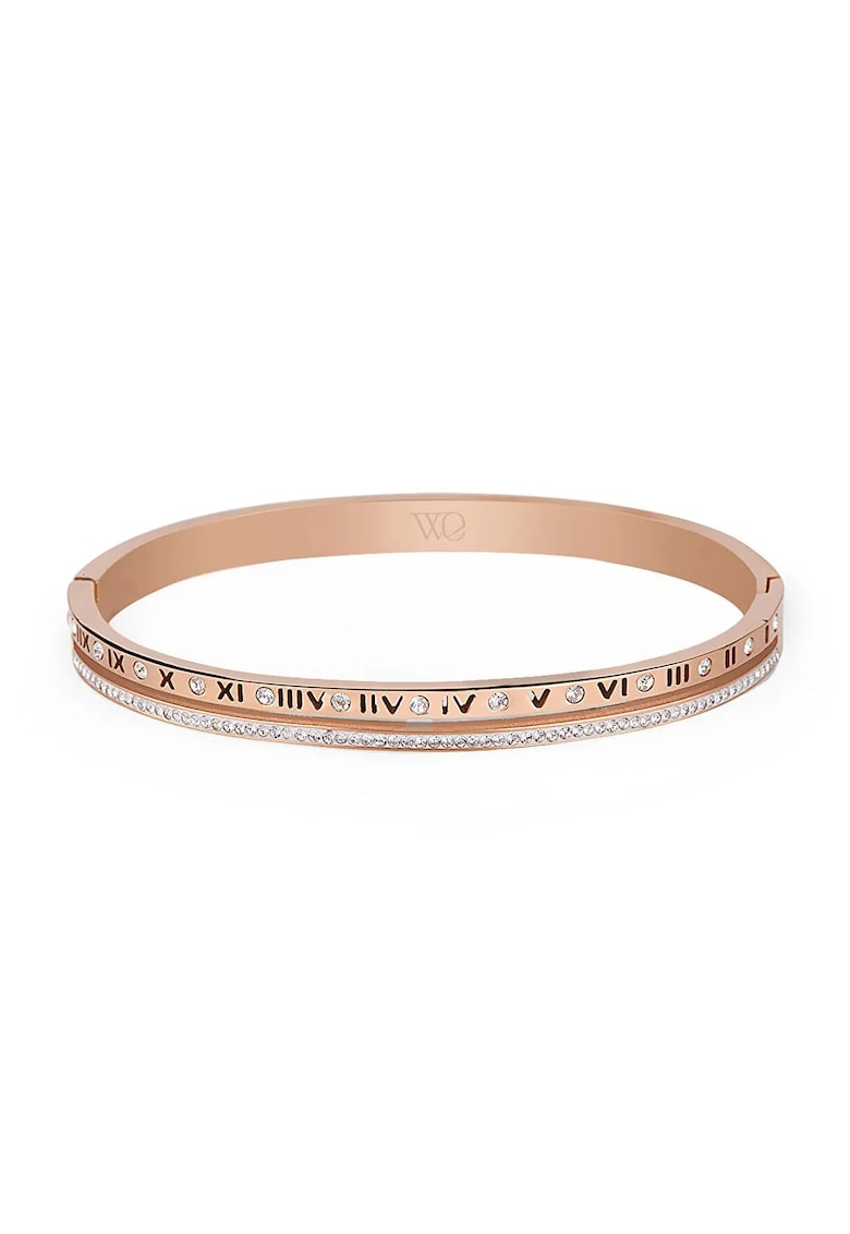 Oferte la Bratara de dama  otel inoxidabil - diametru 60 mm - Auriu rose