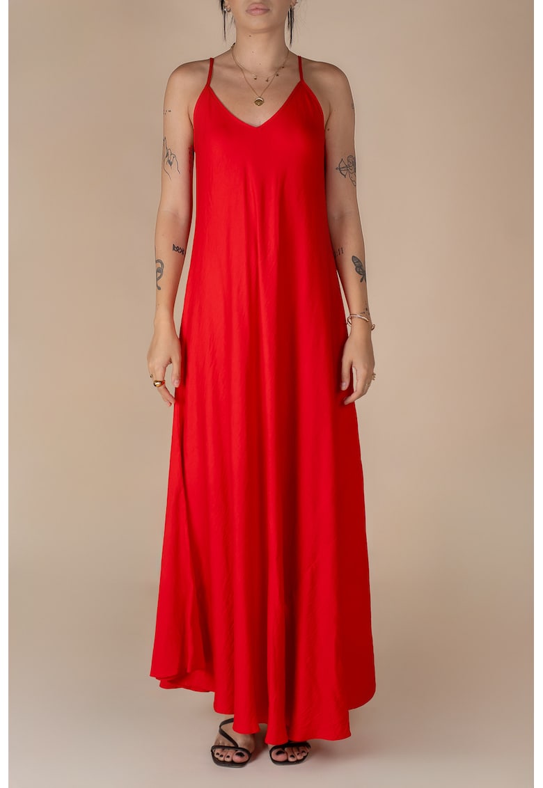 Oferte la Rochie lunga A line din in Red
