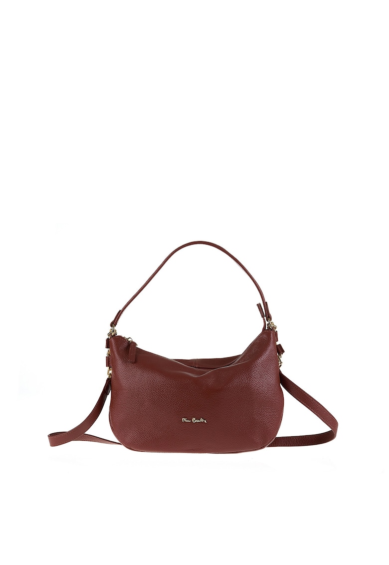 Geanta crossbody de piele Edera - Visiniu