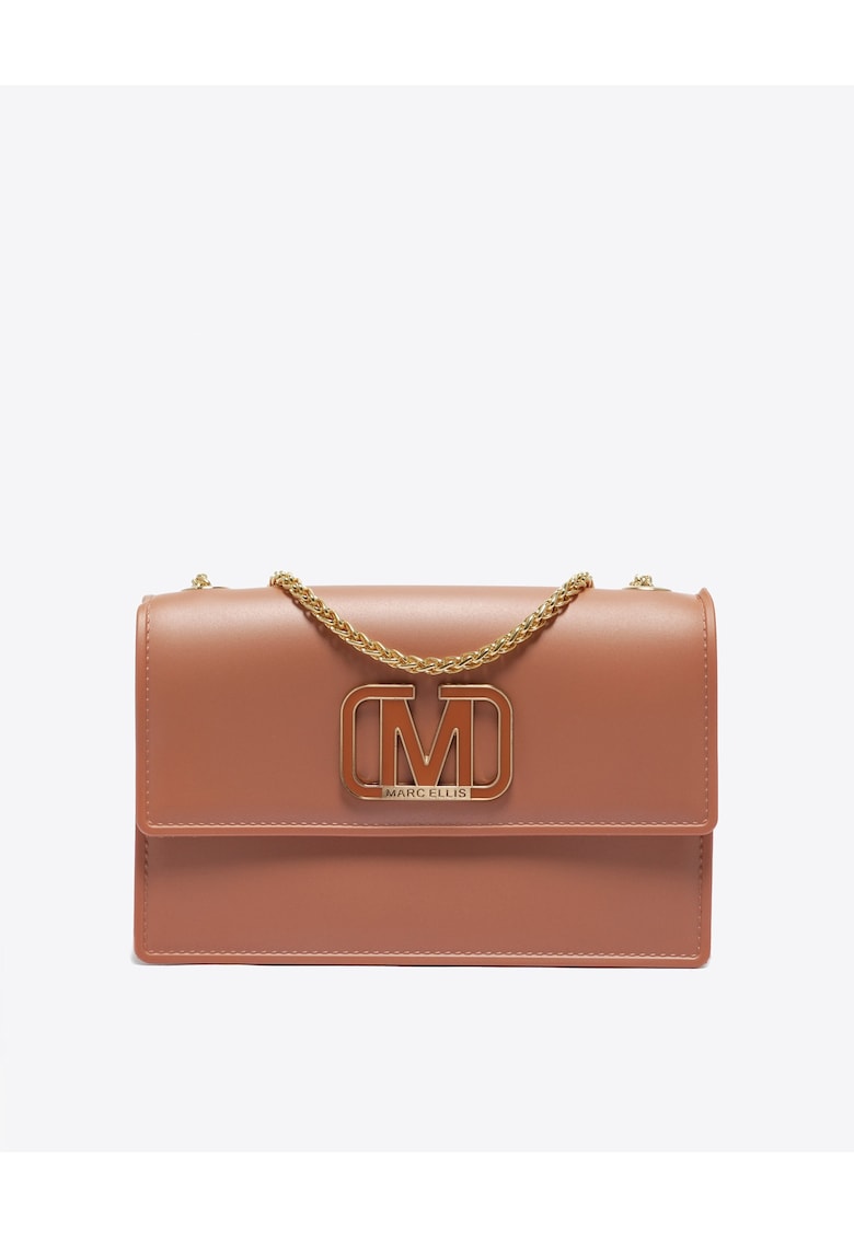 Oferte la Geanta crossbody cu lant False - Portocaliu persan