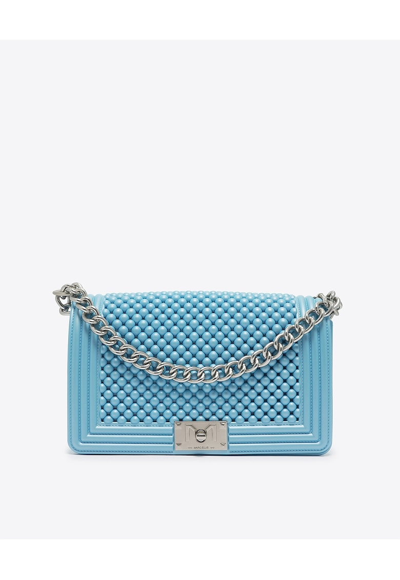 Oferte la Geanta crossbody Erisia Elite - Albastru azur/Argintiu